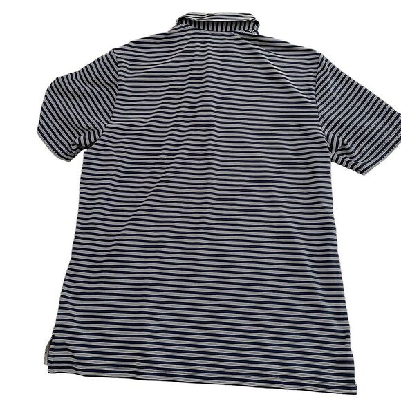 Adidas Golf Shirt Mens‎ L Blue White Striped Ultimate 365 Performance Polo - Picture 3 of 10